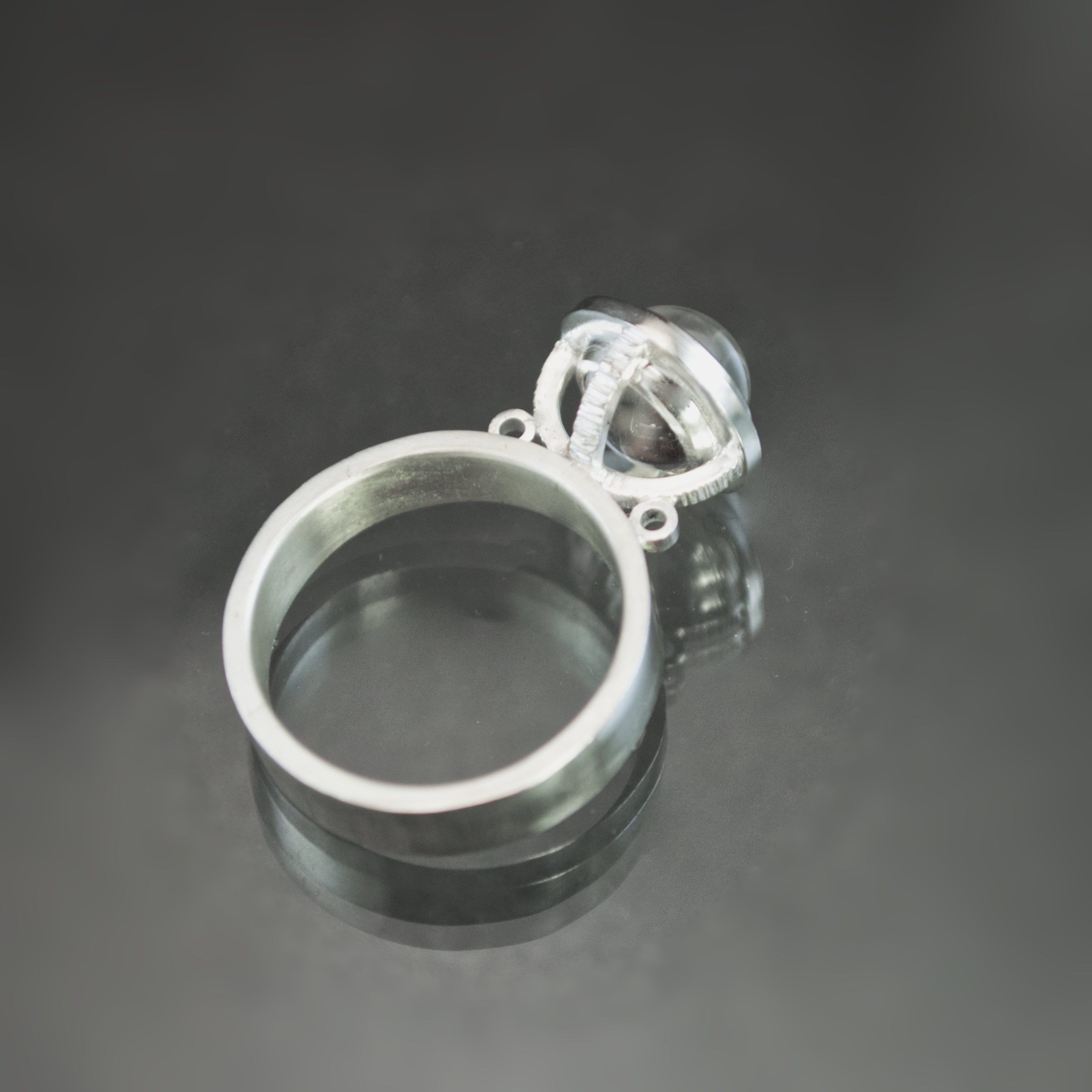 Petite Quartz Fob Ring