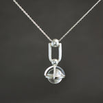 Quartz Fob Stirrup Pendant