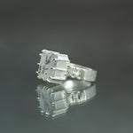 Dendritic Quartz Culet Ring in Sterling Silver - Size 6.75