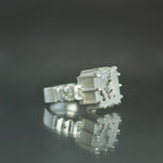 Dendritic Quartz Culet Ring in Sterling Silver - Size 6.75