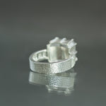 Dendritic Quartz Culet Ring in Sterling Silver - Size 6.75