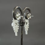 Green Sapphire Chantilly Earrings in Sterling Silver