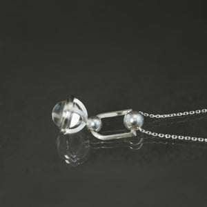 Petite Quartz Stirrup Fob Pendant