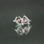 Pink Zircon Moi et Toi Ring - Size 7.25