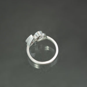 Pink Zircon Moi et Toi Ring - Size 7.25