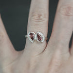 Pink Zircon Moi et Toi Ring - Size 7.25
