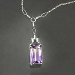 Ametrine Frusta Lariat Necklace in Sterling Silver
