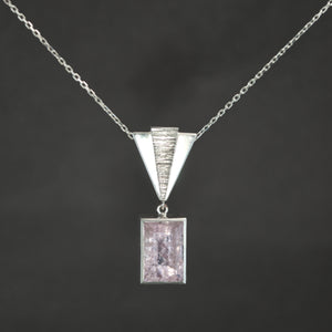 Morganite Deco Pendant