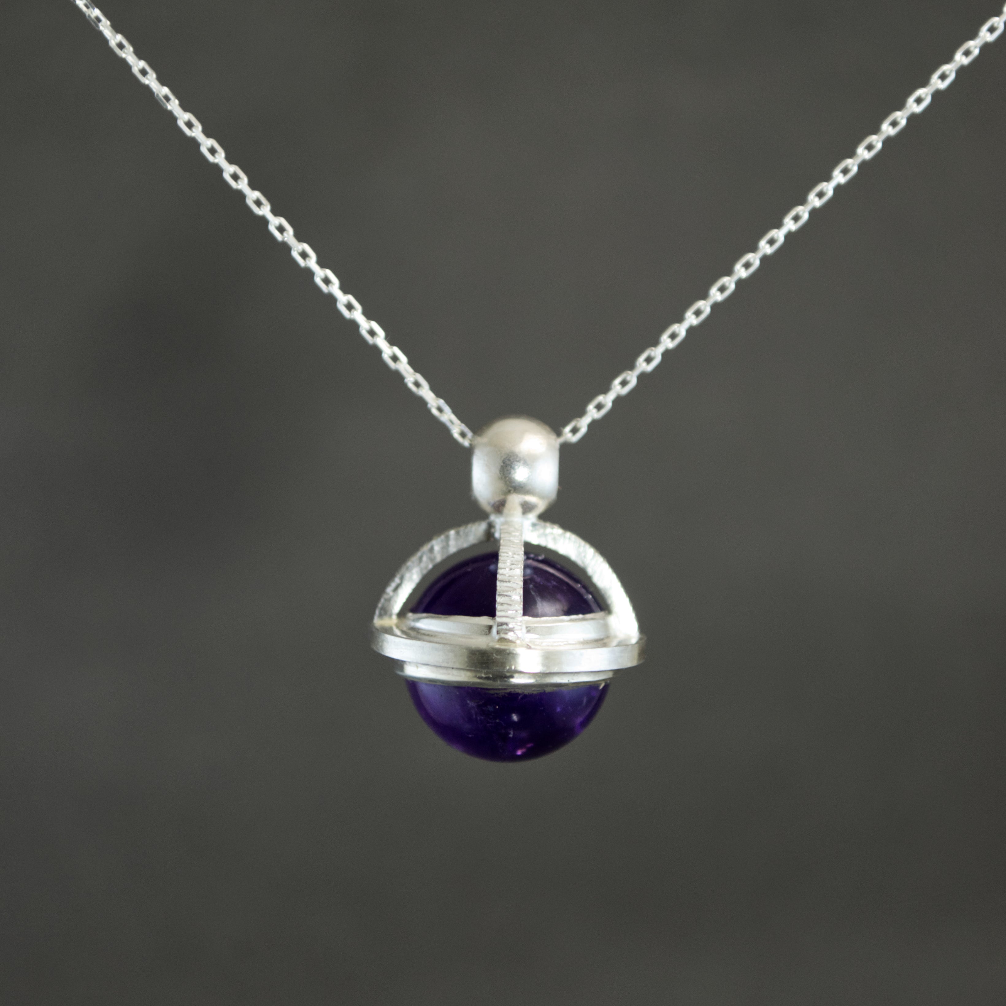 Amethyst Fob Pendant