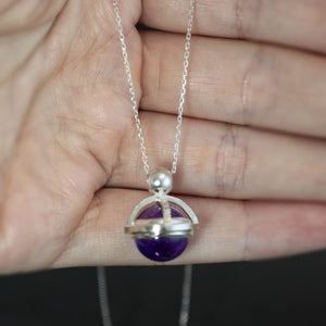 Amethyst Fob Pendant