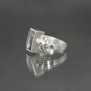 Lavender Spinel Frills Ring - Size 6.5