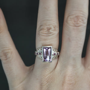 Lavender Spinel Frills Ring - Size 6.5