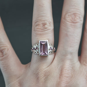 Lavender Spinel Frills Ring - Size 6.5