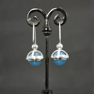 Aquamarine Fob Earrings