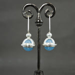 Aquamarine Fob Earrings