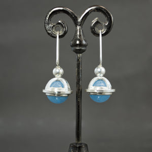 Aquamarine Fob Earrings