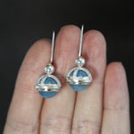 Aquamarine Fob Earrings