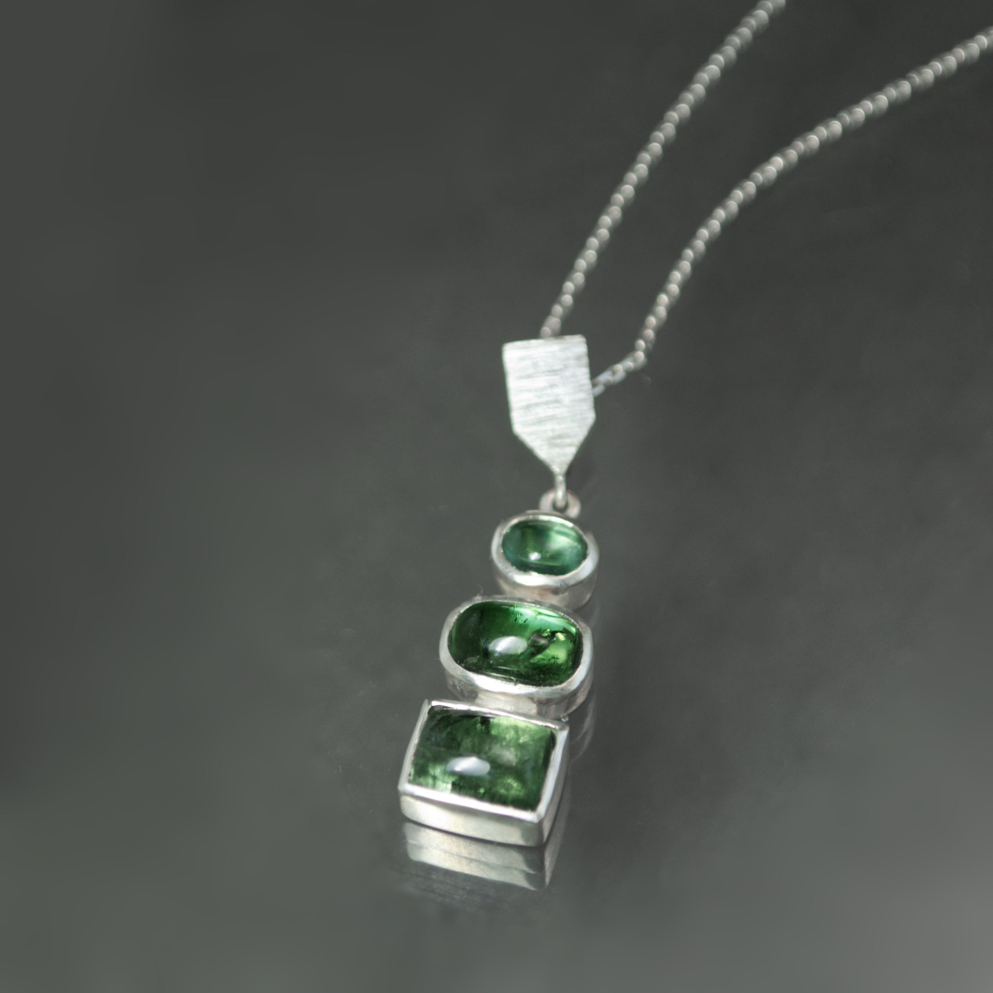 Green Tourmaline Dart Pendant