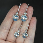 Aquamarine Fob Earrings