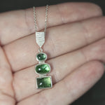 Green Tourmaline Dart Pendant