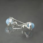 Petite Aquamarine Fob Earrings