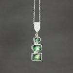 Green Tourmaline Dart Pendant