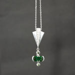 Tourmaline and Demantoid Garnet Pendant