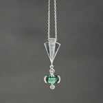 Tourmaline and Demantoid Garnet Pendant