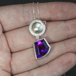 Amethyst and Pink Sapphire Pendant