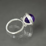 Amethyst Fob Ring - Size 7.25