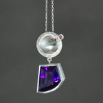 Amethyst and Pink Sapphire Pendant