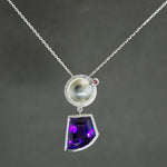 Amethyst and Pink Sapphire Pendant