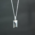 Baguette Culet Pendant in Sterling Silver