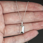 Baguette Culet Pendant in Sterling Silver