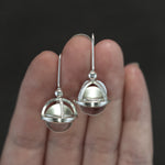 Quartz Sphere Fob Earrings