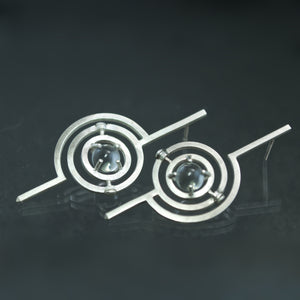 Kinetic Armillary Lollipop Earrings