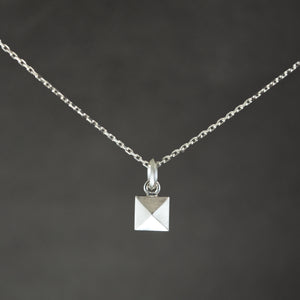 Petite Princess Culet Pendant in Sterling Silver