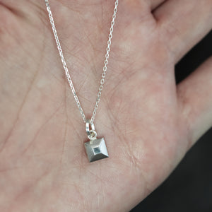 Petite Frusta Charm Pendant in Sterling Silver