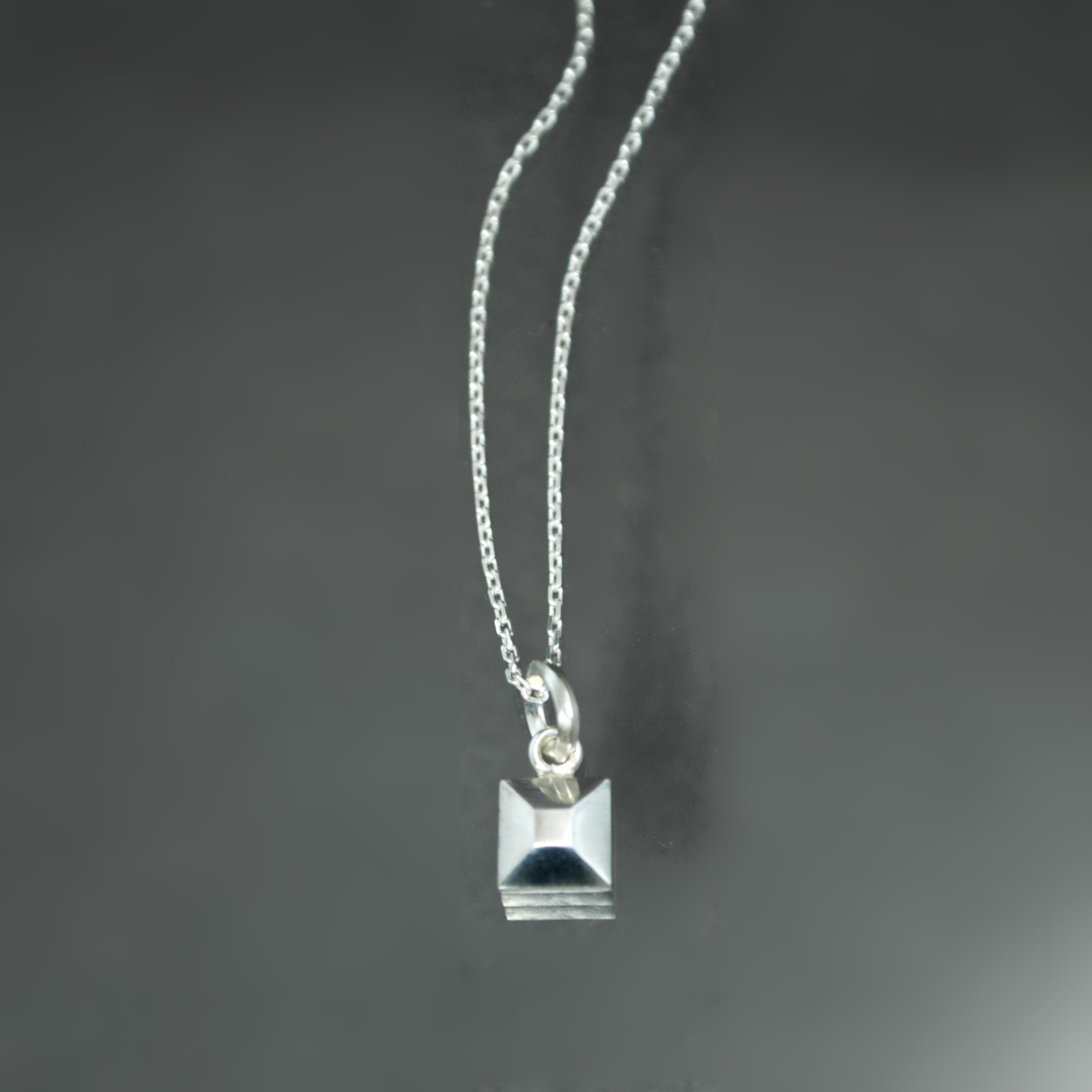 Petite Frusta Charm Pendant in Sterling Silver