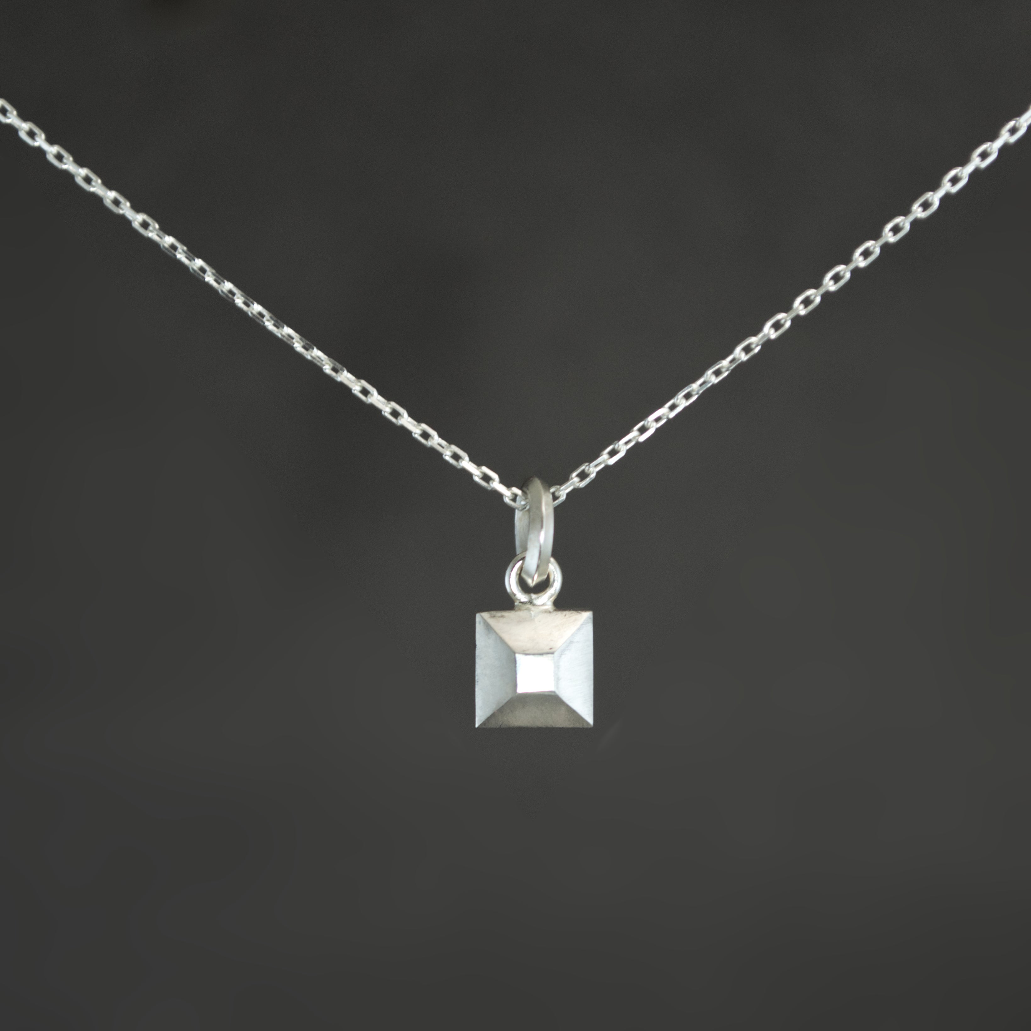 Petite Frusta Charm Pendant in Sterling Silver