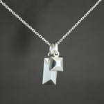 Petite Frusta Charm Pendant in Sterling Silver