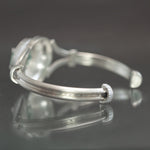 Aquamarine Retro Regency Cuff Bracelet