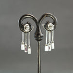 Pink Sapphire Pagoda Earrings