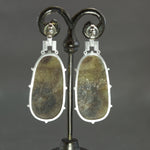 Rose Cut Sapphire Culet Earrings