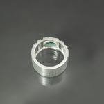 Emerald Culet Ring in Sterling Silver - Size 8