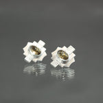 Garnet Sconce Earrings