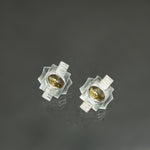 Garnet Sconce Earrings