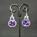 Amethyst Culet Earrings
