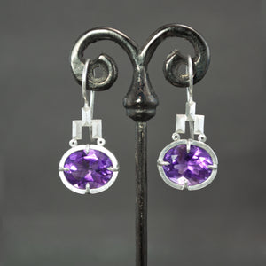 Amethyst Culet Earrings