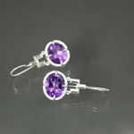 Amethyst Culet Earrings